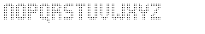 Systm Dotted Pixel Ultra Light Font UPPERCASE