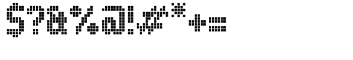 Systm Variable Dotted Pixel Font OTHER CHARS