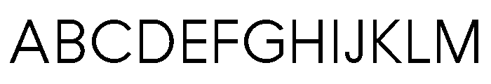 Symbol Light Font UPPERCASE