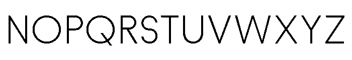Symbol Thin Font UPPERCASE