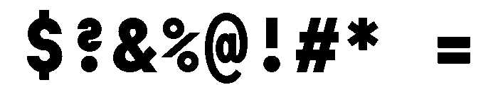 SymbolMono Bold Font OTHER CHARS