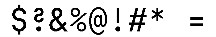 SymbolMono Book Font OTHER CHARS