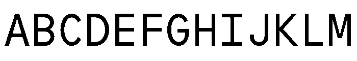 SymbolMono Book Font UPPERCASE
