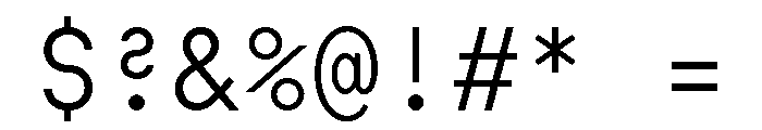 SymbolMono Light Font OTHER CHARS