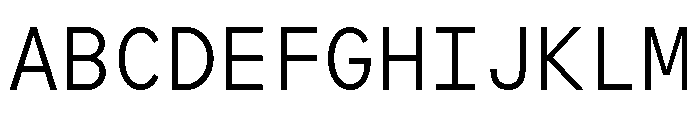 SymbolMono Light Font UPPERCASE