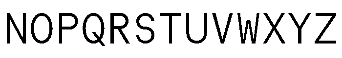 SymbolMono Light Font UPPERCASE