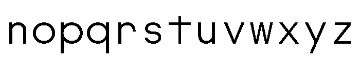 SymbolMono Light Font LOWERCASE