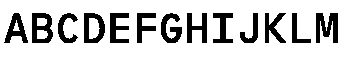 SymbolMono Medium Font UPPERCASE