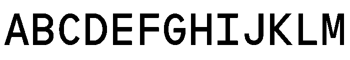 SymbolMono Regular Font UPPERCASE
