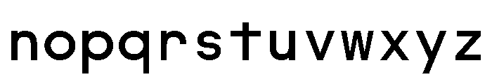 SymbolMono Regular Font LOWERCASE