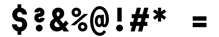SymbolMono Semibold Font OTHER CHARS