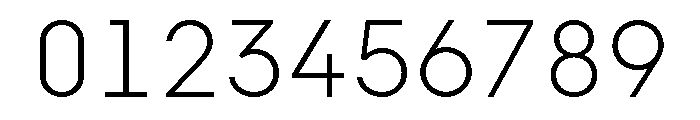 SymbolMono Thin Font OTHER CHARS