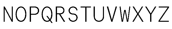 SymbolMono Thin Font UPPERCASE