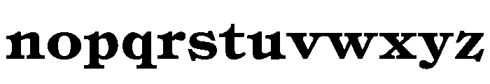 Syncro Bold Font LOWERCASE