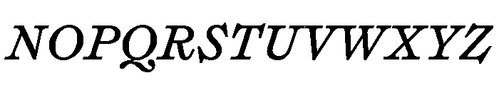 Syncro Italic Font UPPERCASE