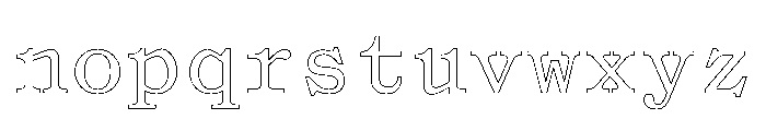 Syncro Mono 290f6703 Font LOWERCASE