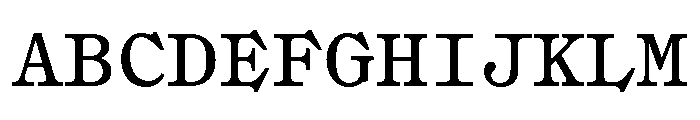 Syncro Mono Font UPPERCASE