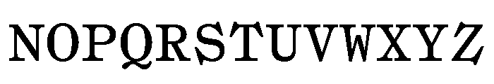Syncro Mono Font UPPERCASE