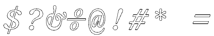 Syncro MonoItalic 39855c26 Font OTHER CHARS
