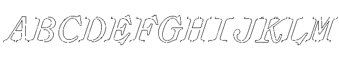 Syncro MonoItalic 39855c26 Font UPPERCASE