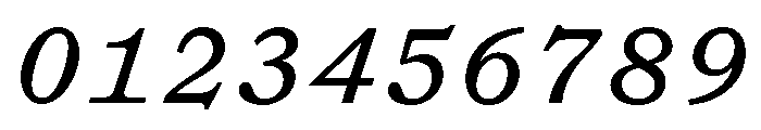 Syncro MonoItalic Font OTHER CHARS