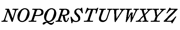 Syncro MonoItalic Font UPPERCASE
