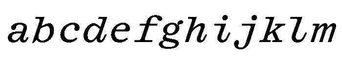 Syncro MonoItalic FONT