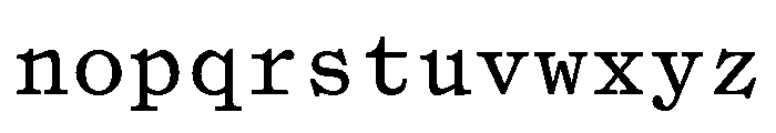 Syncro Mono Font LOWERCASE