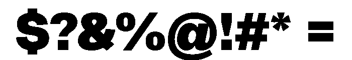 SyndicatGrotesk Heavy Font OTHER CHARS