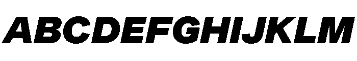SyndicatGrotesk HeavyItalic Font UPPERCASE