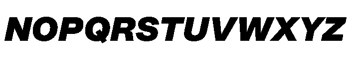 SyndicatGrotesk HeavyItalic Font UPPERCASE