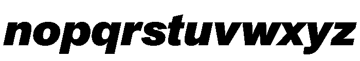 SyndicatGrotesk HeavyItalic Font LOWERCASE