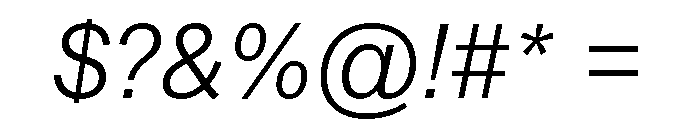 SyndicatGrotesk LightItalic Font OTHER CHARS