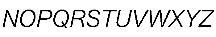 SyndicatGrotesk LightItalic Font UPPERCASE