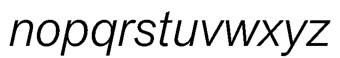 SyndicatGrotesk LightItalic Font LOWERCASE