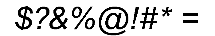 SyndicatGrotesk RegularItalic Font OTHER CHARS