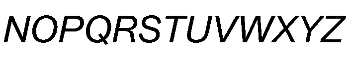 SyndicatGrotesk RegularItalic Font UPPERCASE