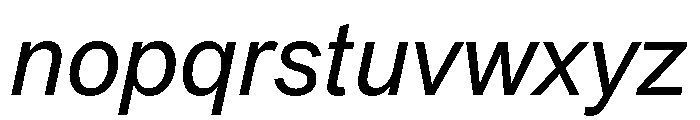 SyndicatGrotesk RegularItalic Font LOWERCASE