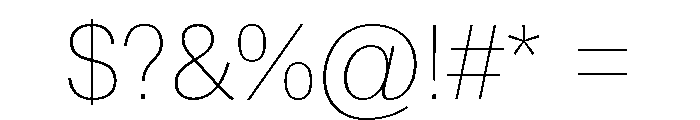 SyndicatGrotesk Ultralight Font OTHER CHARS