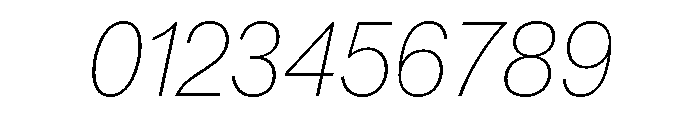 SyndicatGrotesk UltralightItalic Font OTHER CHARS