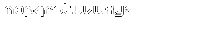 Sylar Outline Font LOWERCASE