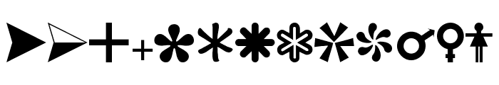 Symbols Normal Font UPPERCASE