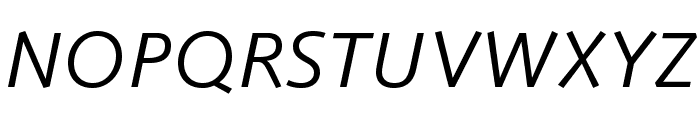 SyntaxLTStd-Italic Font UPPERCASE