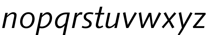 SyntaxLTStd-Italic Font LOWERCASE