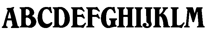 Sycamore Bold Font UPPERCASE