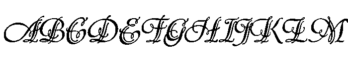 Symphony Regular Font UPPERCASE
