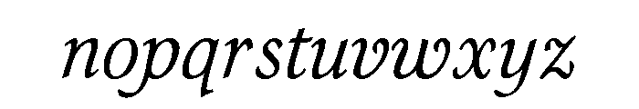 Symphony Regular Font LOWERCASE