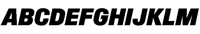 Synergy Black Italic Font UPPERCASE