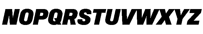 Synergy Black Italic Font UPPERCASE