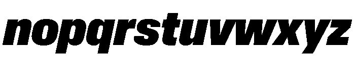 Synergy Black Italic Font LOWERCASE